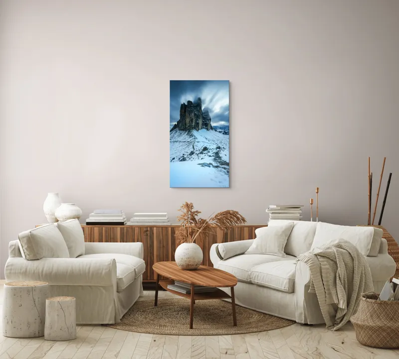 Lanțuri Montane Sub Zăpada Dramatică, 50 x 90 cm – poza 7
