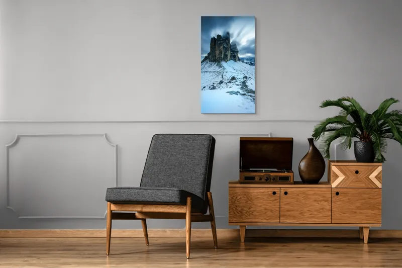 Lanțuri Montane Sub Zăpada Dramatică, 50 x 90 cm – poza 8