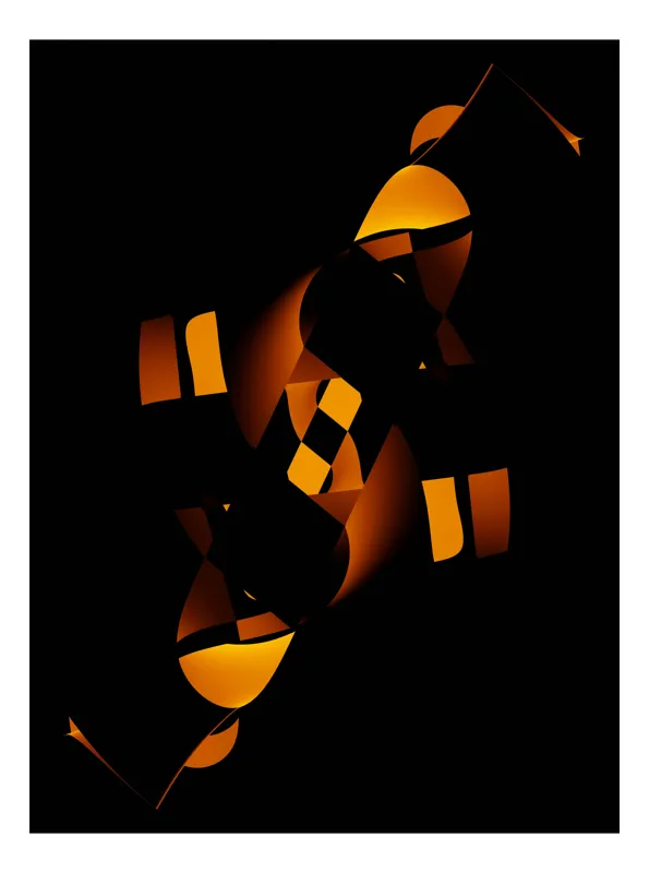 Art Abstract Aur și Negru, 100 x 150 cm
