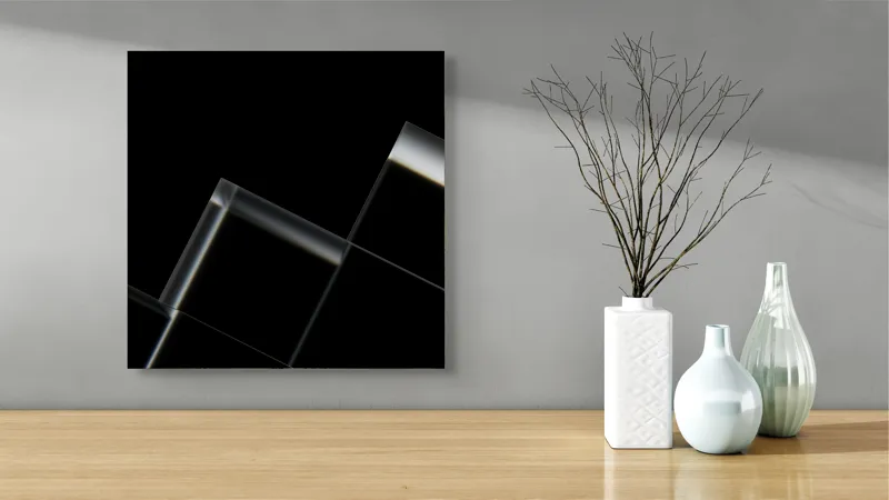 Design geometric abstract modern art, 50 x 50 cm – poza 3