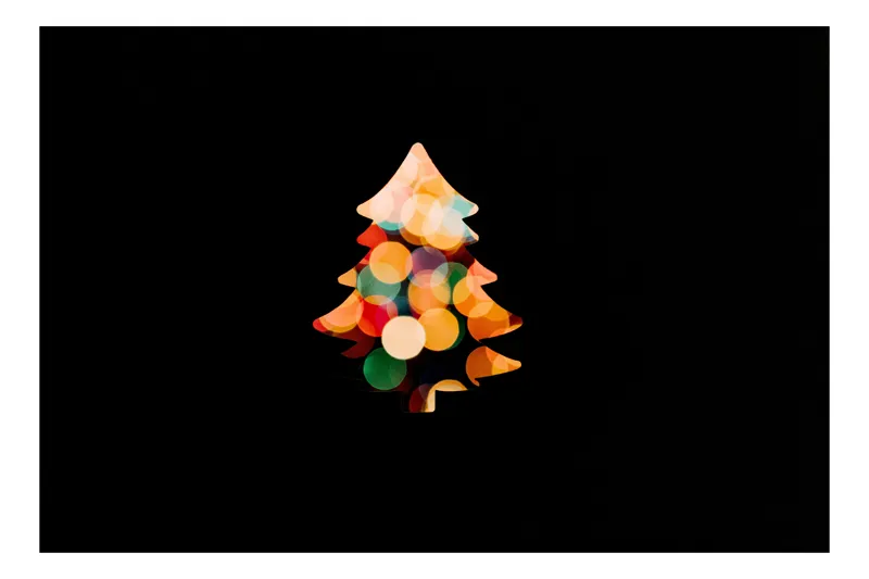 Tablou Canvas Stejar de Lumini Festive Visătoare Decorativ, 100 x 70 cm