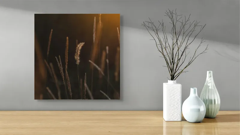 Tablou Canvas Dansul tainic al ierburilor aurii, 50 x 50 cm – poza 3