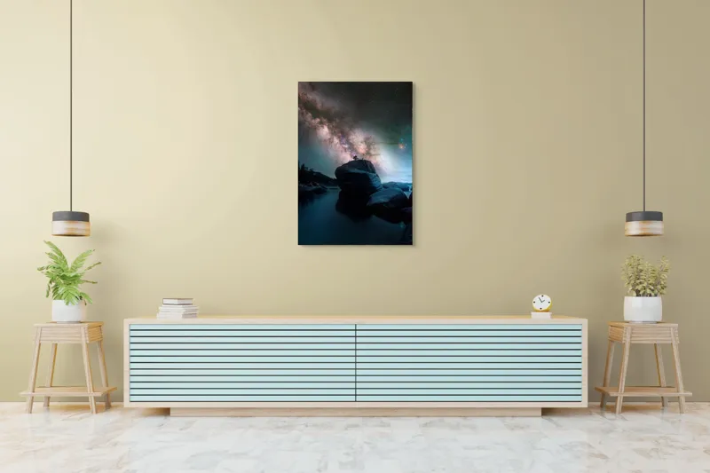 Tablou Canvas Dansul Cosmic al Cerului Înstelat Multicolor, 70 x 100 cm – poza 5