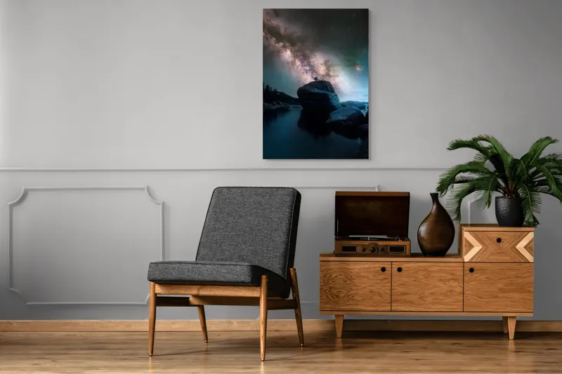 Tablou Canvas Dansul Cosmic al Cerului Înstelat Multicolor, 70 x 100 cm – poza 6