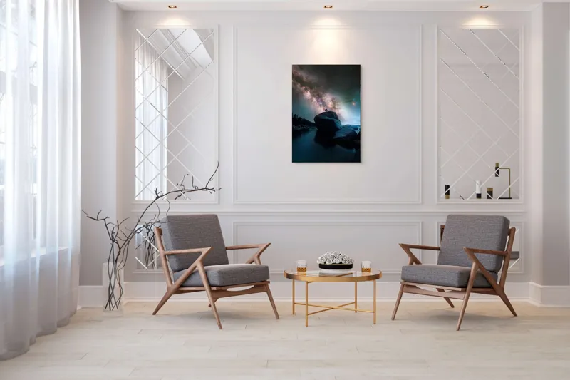 Tablou Canvas Dansul Cosmic al Cerului Înstelat Multicolor, 70 x 100 cm – poza 8