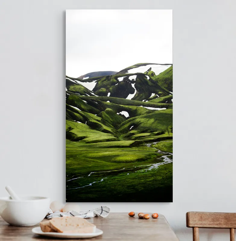 Tablou Canvas Peisaj Montan Nordic – Liniște și Natură, 50 x 90 cm – poza 3