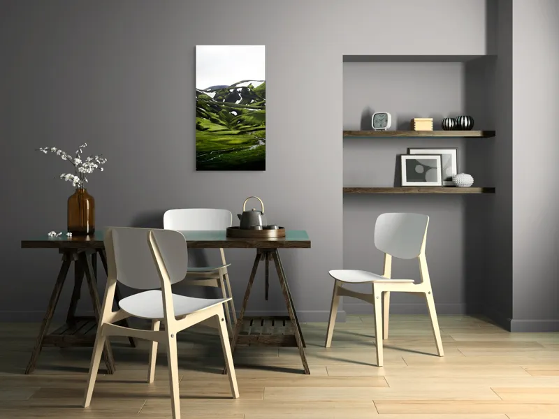 Tablou Canvas Peisaj Montan Nordic – Liniște și Natură, 50 x 90 cm – poza 4