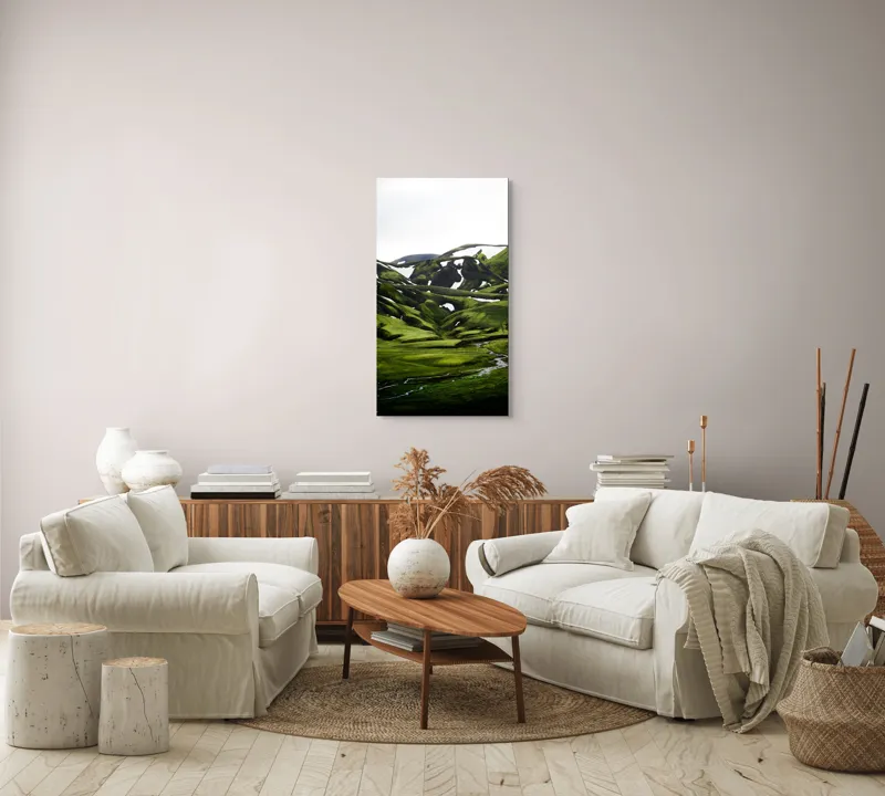 Tablou Canvas Peisaj Montan Nordic – Liniște și Natură, 50 x 90 cm – poza 7