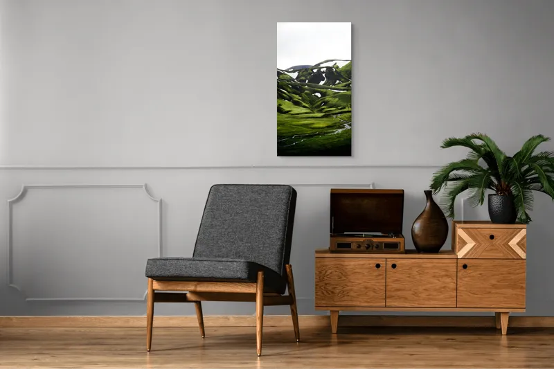 Tablou Canvas Peisaj Montan Nordic – Liniște și Natură, 50 x 90 cm – poza 8