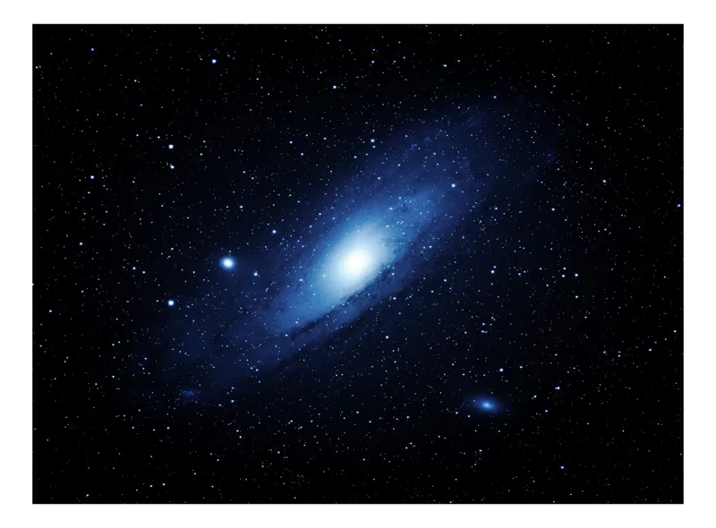 Tablou Canvas Spirala Albastră a Cosmosului Infinit, 100 x 100 cm