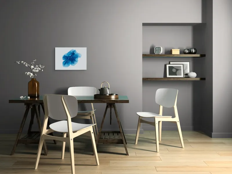 Tablou Canvas Pictură Abstractă Albastră Artă Murală, 54 x 39 cm – poza 6