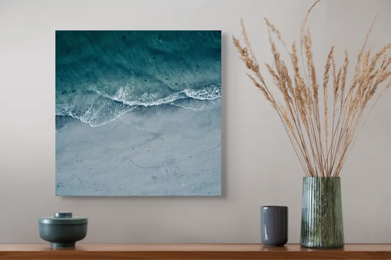 Tablou Canvas: Adierea mării pe țărmul mut – Decor perete, 50 x 50 cm – poza 4