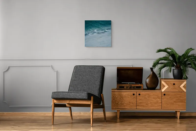 Tablou Canvas: Adierea mării pe țărmul mut – Decor perete, 50 x 50 cm – poza 6