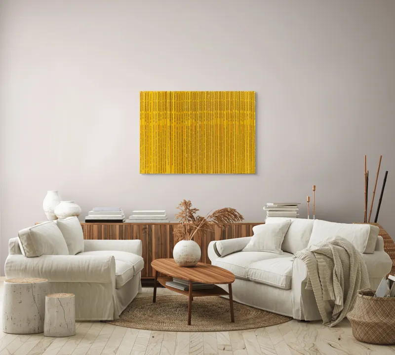 Tablou Canvas Abstract Galben Artă Modernă, 100 x 70 cm