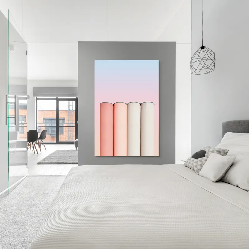 Cer pastelat coloane abstracte moderne, 100 x 150 cm – poza 5