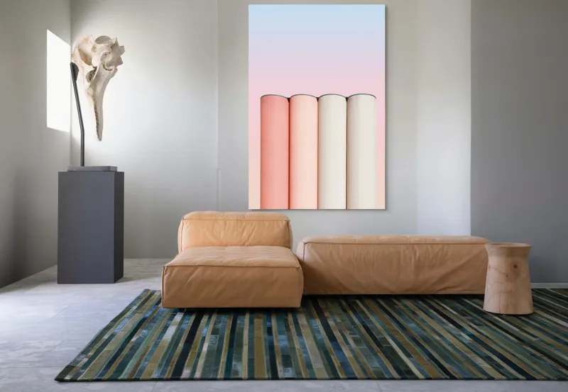Cer pastelat coloane abstracte moderne, 100 x 150 cm – poza 7