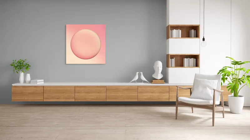Tablou Canvas Sferă Pastelată în Zori de Zi, 100 x 100 cm – poza 8