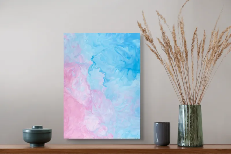 Tablou Canvas Abstract Multicolor – Design Artistic Modern, 39 x 54 cm – poza 3