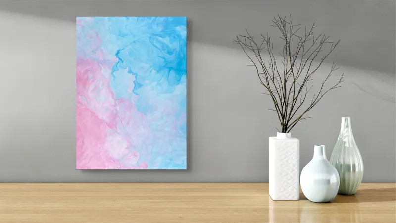 Tablou Canvas Abstract Multicolor – Design Artistic Modern, 39 x 54 cm – poza 4
