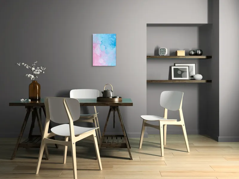Tablou Canvas Abstract Multicolor – Design Artistic Modern, 39 x 54 cm – poza 7