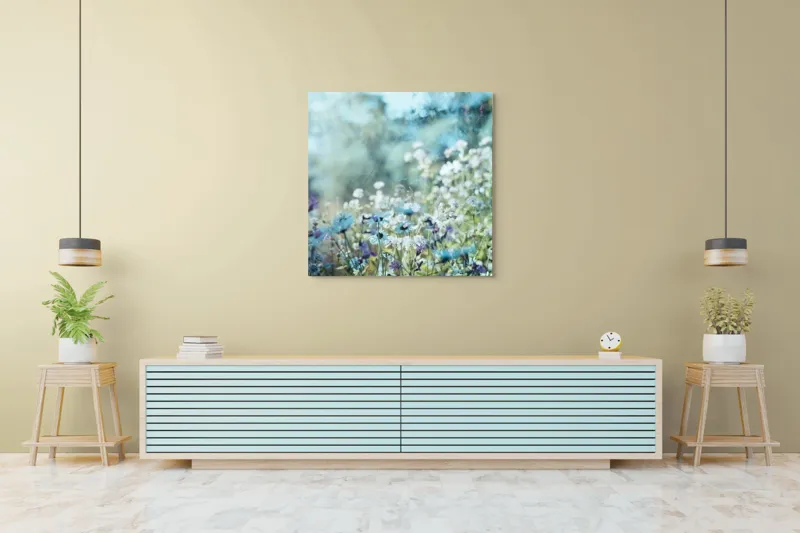 Tablou Canvas cu Print Floral Multicolor pentru Decorarea Locuinței, 100 x 100 cm – poza 5