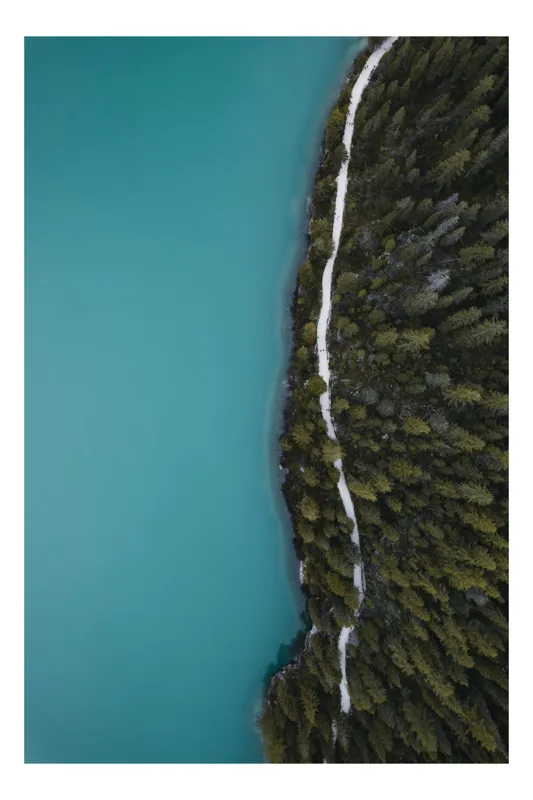 Peisaj Montan Lac Pădure Multicolor, 100 x 150 cm