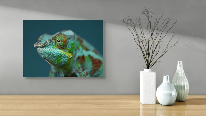 Cameleon culori vibrante natură, 54 x 39 cm – poza 3