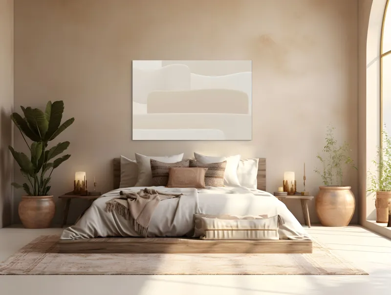 Tablou Canvas Valuri de Lumină și Umbre Design Abstract Modern, 150 x 100 cm – poza 4