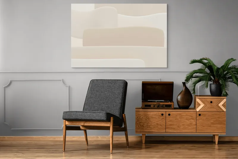 Tablou Canvas Valuri de Lumină și Umbre Design Abstract Modern, 150 x 100 cm – poza 8