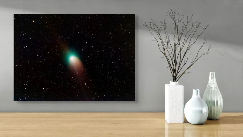 Tablou Canvas cu Cometă Cosmică Multicolor pentru Decor, 70 x 50 cm – poza 3