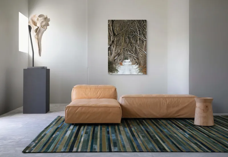 Tablou Canvas, "Aleea fermecată a iernii tainice", 70 x 100 cm – poza 7