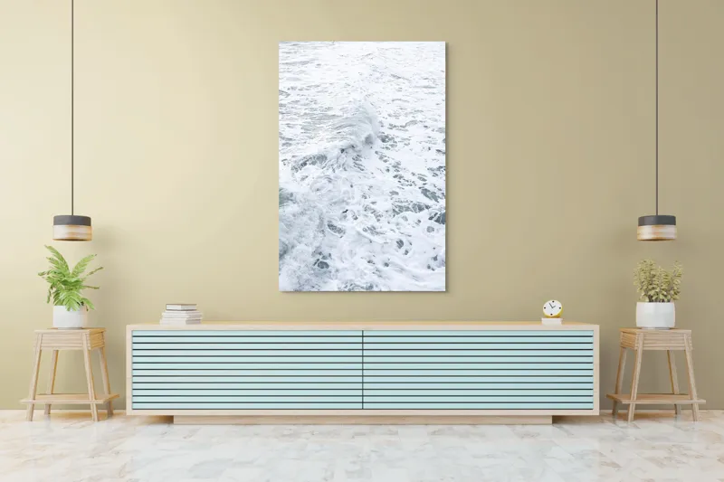 Tablou Canvas pe tema valurilor albastre, art decorativ marin, 100 x 150 cm – poza 4