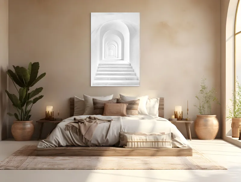 Tablou Canvas, "Dansul umbrelor arcuite spre infinit", 100 x 150 cm – poza 3