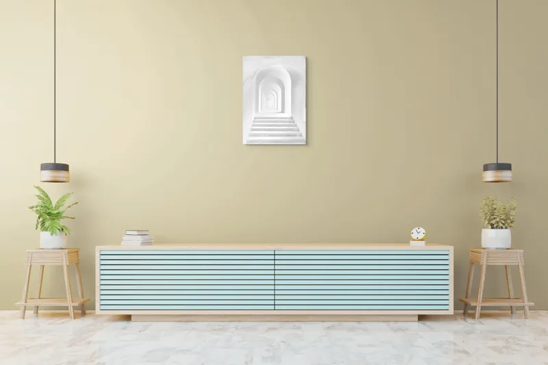 Tablou Canvas, "Dansul umbrelor arcuite spre infinit", 50 x 70 cm – poza 6