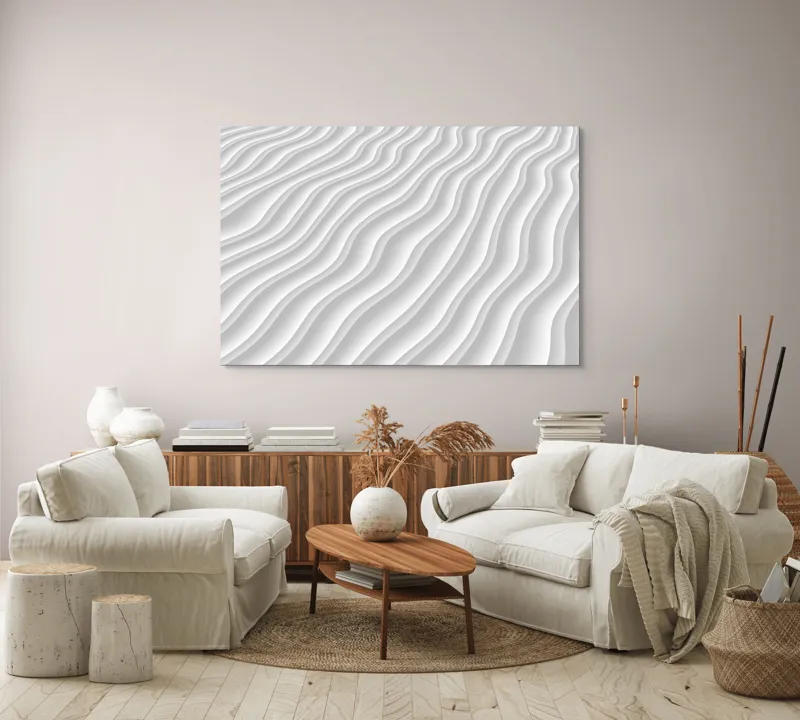 Tablou Canvas, "Valuri de Lumină și Timp", 150 x 100 cm – poza 3
