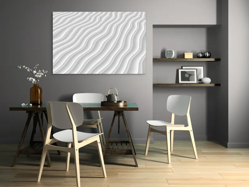Tablou Canvas, "Valuri de Lumină și Timp", 150 x 100 cm – poza 5