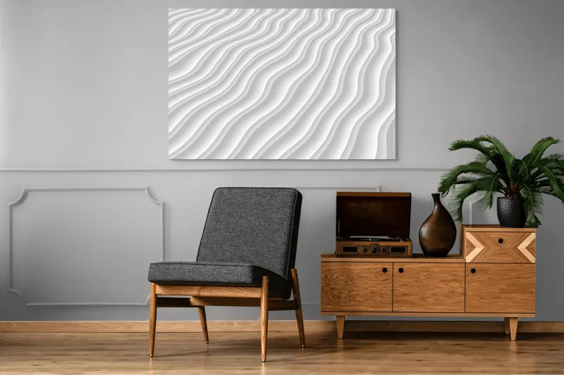 Tablou Canvas, "Valuri de Lumină și Timp", 150 x 100 cm – poza 8