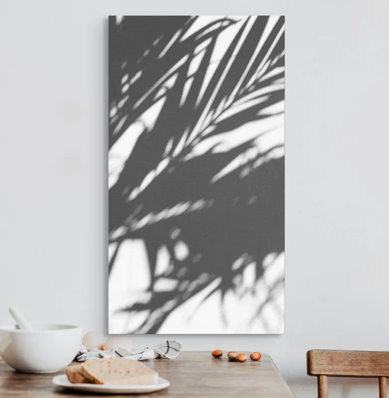 Tablou Canvas, "Umbre dansând pe perete alb", 50 x 90 cm – poza 3