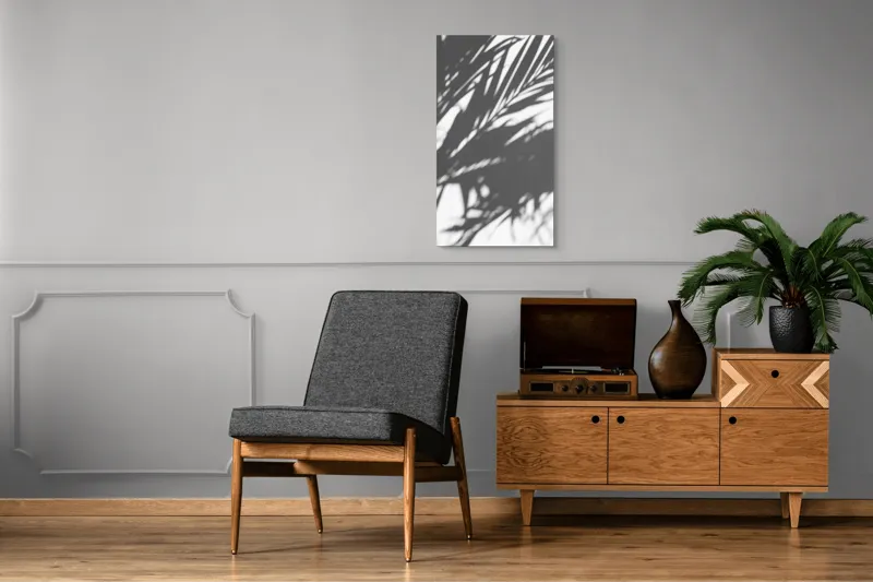 Tablou Canvas, "Umbre dansând pe perete alb", 50 x 90 cm – poza 8