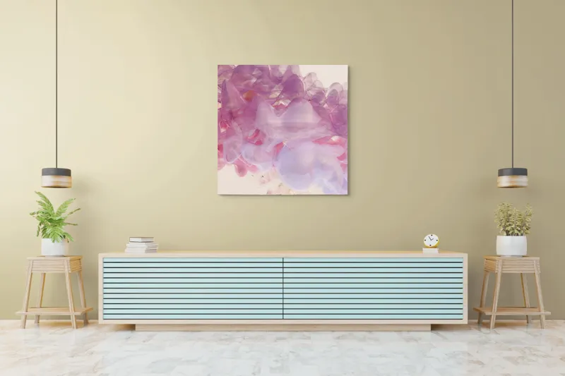 Tablou Canvas, "Vis efemer în nuanțe pastelate", 100 x 100 cm – poza 5