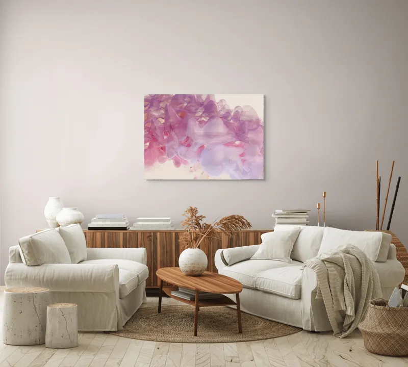 Tablou Canvas, "Vis efemer în nuanțe pastelate", 100 x 70 cm – poza 3