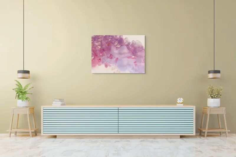 Tablou Canvas, "Vis efemer în nuanțe pastelate", 100 x 70 cm – poza 4