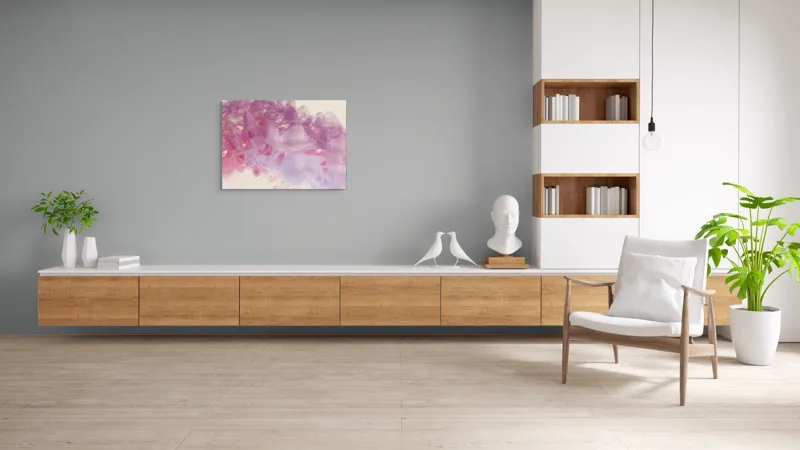 Tablou Canvas, "Vis efemer în nuanțe pastelate", 100 x 70 cm – poza 6