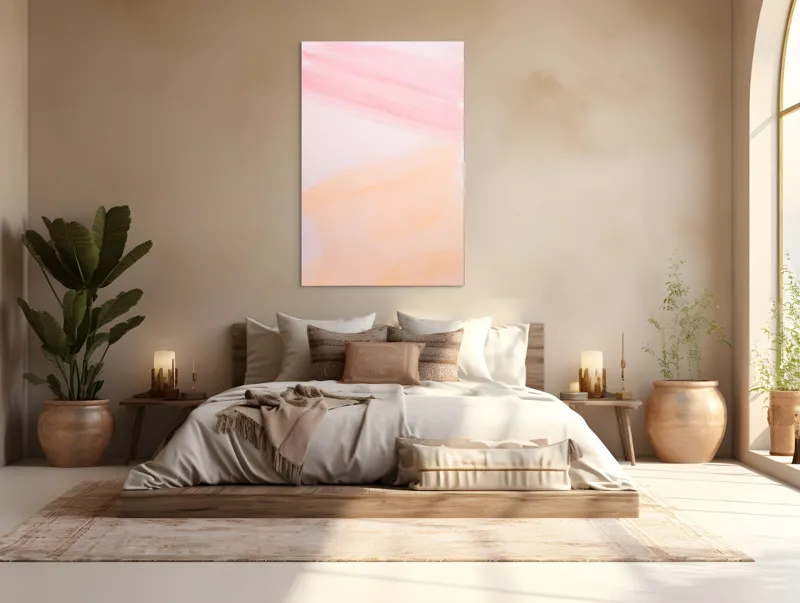 Tablou Canvas, "Vise Împletite în Aquarelă Pastelată", 100 x 150 cm – poza 3