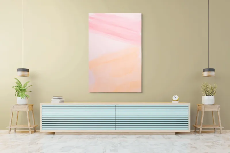 Tablou Canvas, "Vise Împletite în Aquarelă Pastelată", 100 x 150 cm – poza 4