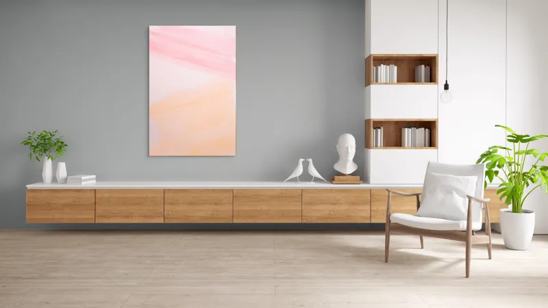 Tablou Canvas, "Vise Împletite în Aquarelă Pastelată", 100 x 150 cm – poza 8