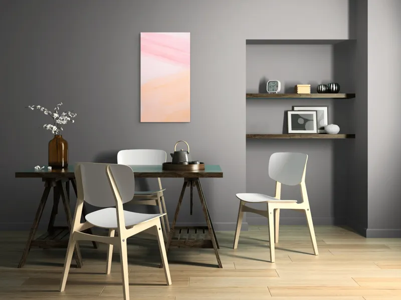 Tablou Canvas, "Vise Împletite în Aquarelă Pastelată", 50 x 90 cm – poza 4