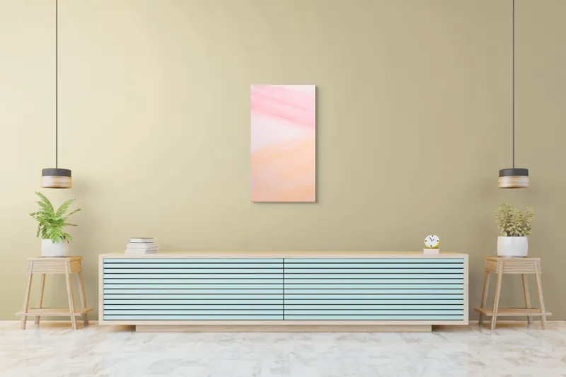 Tablou Canvas, "Vise Împletite în Aquarelă Pastelată", 50 x 90 cm – poza 6