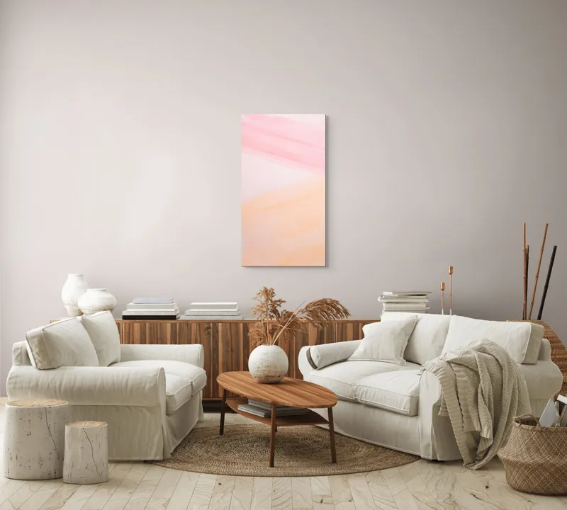 Tablou Canvas, "Vise Împletite în Aquarelă Pastelată", 50 x 90 cm – poza 7