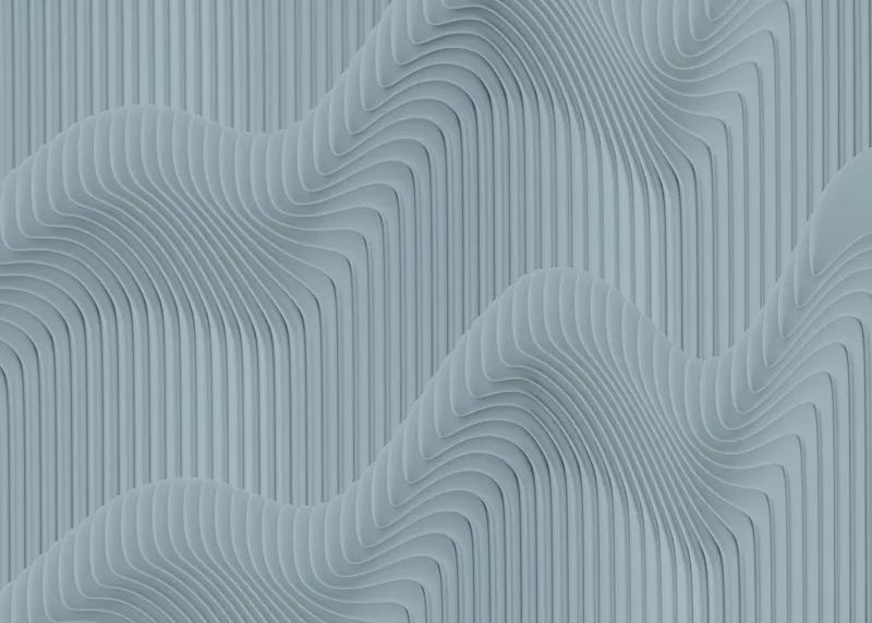 Tablou Canvas Valuri sinuoase verticale albastru textură unduire abstractizare, 70 x 50 cm – poza 2